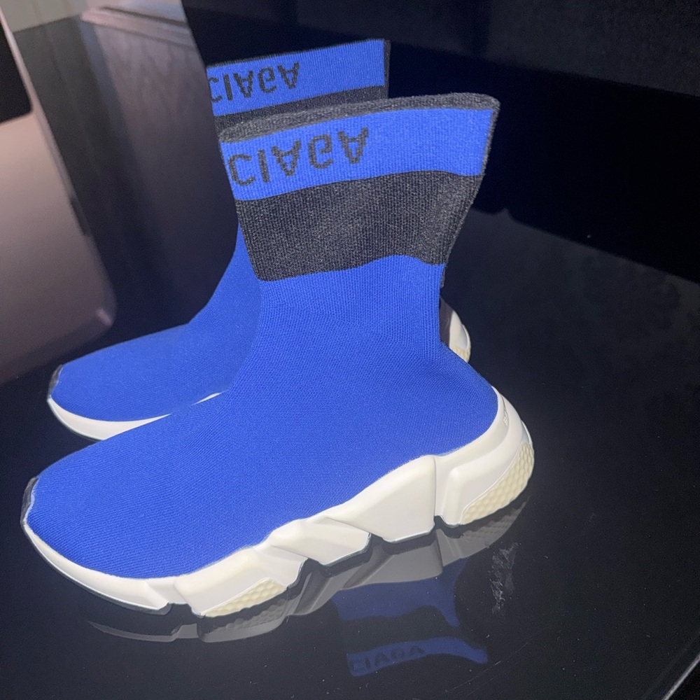 Balenciaga Blue and Black Sneakers